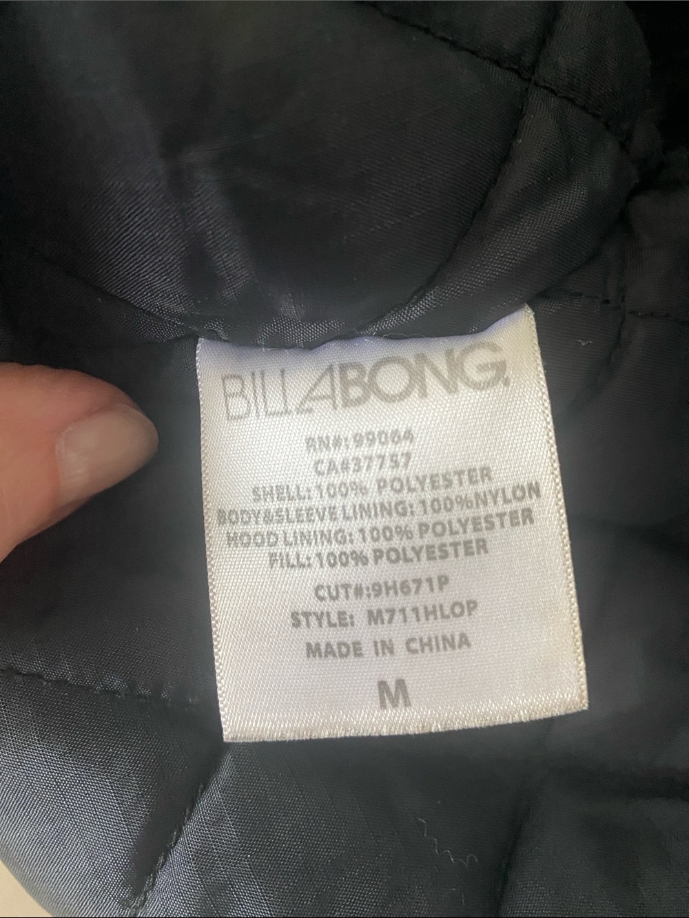 Billabong’s Men’s Gray Plaid Hooded 4 Pocket 1 inside Jacket With Adjustable Fit - Picture 2 of 15